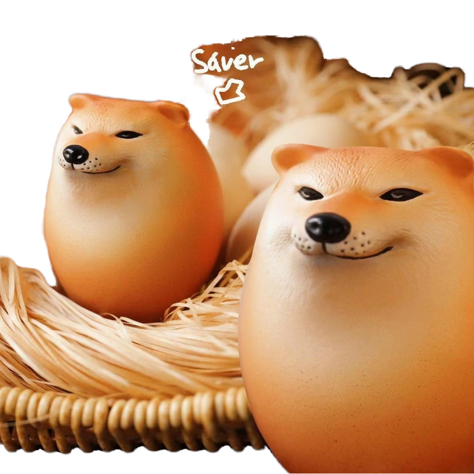 Decompression Internet Egg Sand Carving Chai Dog Model Play Tide Pinch Lezi Small PVC Toy Children 4-6 Years Zhejiang