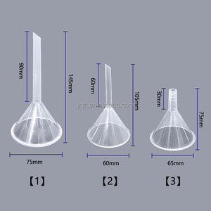 Atacado Transparente Mini Plástico Pequeno Funil para Perfume Cosméticos Embalagem Funil Líquido - Product Image 5