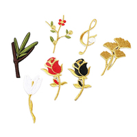 Patchs brodés thermocollants motif feuille florale et clé de sol, appliques décoratives brodées pour la décoration de vêtements