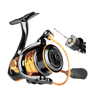 Vente en gros de moulinets de pêche Micro Sea Rod à bouche inclinée avec bobine et ligne peu profondes en métal pour la pêche en eau peu profonde - Product Image 1