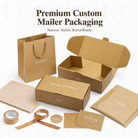 Boîtes d'emballage en papier kraft biodégradable personnalisées en gros pour cosmétiques, soins de la peau, thé, bento, déjeuner, cadeaux, plantes, expédition, emballage biologique