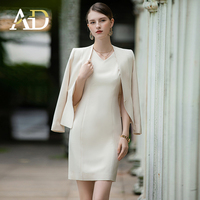 Costumes originaux de robe sans manches haut de gamme de luxe à bouton unique pour femmes occasion formelle classique vente en gros OEM d'usine ODM