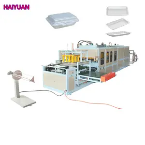 PS foam plastic dish box plate making machine/ take away fast food box container production line