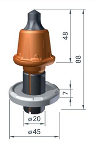 قطع الحفر الإسفلتية القاطع W6 20X مختارات لبت الأسنان - Product Image 4