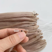 Pas cher Russe Chine Japon 12a Superstar Curl Ondulé Vierge Gingembre Importation En Gros Invisible H6 IF2 Plume Extension Cheveux Naturel