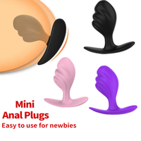 Ensemble de Plugs Anaux en Silicone, 3 Tailles, Plugs Anaux Texturés, Dilatateur Anal en Forme de Feuille, Kit d'Entraînement pour Débutants, Jouets Sexuels pour Hommes