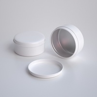 Pot cosmétique et boîte en aluminium de 100 ml avec finition mate, couleurs personnalisables pour savon et cosmétiques