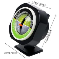 Inclinomètre automatique PDY-3 avec LED intégrée, boussole de voiture, déclinomètre de haute précision, mesure de la pente pour SUV tout-terrain