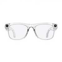 Lunettes Intelligentes M65 AI à Monture Transparente, Audio, Appel Bluetooth, Enregistrement, Caméra 1080P
