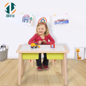 Ensemble de meubles de salle à manger pour enfants, table et chaise en bois pour l'apprentissage en classe, garderie, enfants, <span class=keywords><strong>maternelle</strong></span>, école <span class=keywords><strong>maternelle</strong></span>, école primaire - Product Image 1
