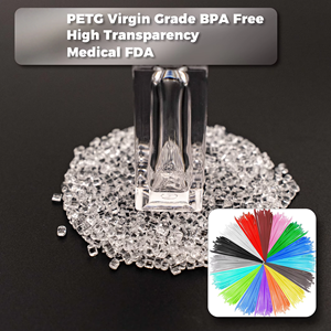 เม็ดพลาสติกโพลีเอสเตอร์ FX วัตถุดิบ PEtg, เม็ดพลาสติก PET ใสแบบดั้งเดิม, เส้นใยพลาสติกสำหรับการอัดรีด 3 มิติ, สำหรับการฉีดขึ้นรูป - Product Image 3