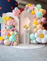 Kit d'arche de ballons personnalisée avec ballons en forme de fleurs pour anniversaire de fille bohème, baby shower, décorations de fête sur le thème des fleurs sauvages