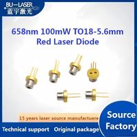 Diode laser rouge 658 nm 10 mW, boîtier TO18 5,6 mm, sortie stable, faible consommation d'énergie pour instruments optiques et enseignement