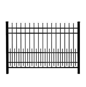 Panneaux <span class=keywords><strong>de</strong></span> clôture en acier <span class=keywords><strong>de</strong></span> 6 pieds, panneaux <span class=keywords><strong>de</strong></span> clôture en métal pour jardin, clôture en acier à poteaux et rails - Product Image 3