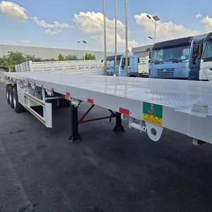 2025 nhà máy mới 20ft <span class=keywords><strong>40ft</strong></span> 45ft giường phẳng bán Trailer với giá thấp 2-3-4 trục phẳng Container Rơ moóc để bán - Product Image 3