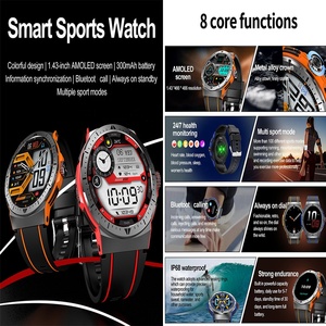 Dafit AMOLED Màn hình BT gọi điện thoại nói chuyện hk52 NFC Smartwatch thể thao ngoài trời theo dõi tập thể dục chăm sóc sức khỏe đồng hồ thông minh hk52 - Product Image 2