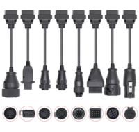 Kit complet de 8 câbles pour camion 8in1, connecteur OBD1 vers OBD2, pour I-VECO S-cania B-enz R-enault Truck Diagnostic