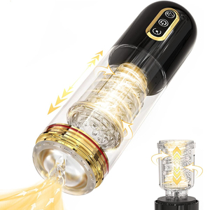 Godet Masturbateur Télescopique Rotatif pour Hommes, avec Fonction <span class=keywords><strong>de</strong></span> Succion et <span class=keywords><strong>de</strong></span> Masturbation Vaginale, Jouet Sexuel Automatique à Piston - Product Image 6