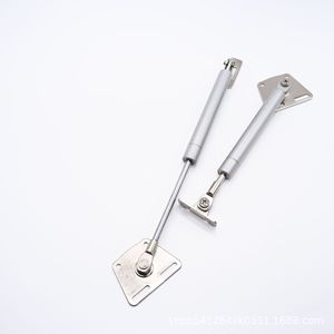 Tige de support pneumatique pour porte de meuble relevable, vérin à gaz, ressort à gaz, en alliage d'aluminium, modèle 4, tête en fer, quincaillerie télescopique - Product Image 4