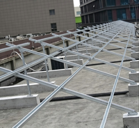 Supports de montage personnalisés pour systèmes solaires CE, pour rails de montage sur toit/sol, pinces galvanisées à chaud, surface 20-25