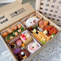 Dossiers en papier kraft jetables personnalisés avec logo imprimé, en matériaux recyclés, pour contenants de restauration rapide à emporter, poulet frit, nuggets