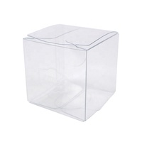 Boîte d'emballage en plastique transparente pour macarons, boîte pliable en PET transparente pour chocolats, biscuits, cadeaux de Noël