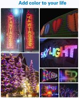 WS2811 5V 50pcs 12mm Lampu Pixel LED RGB Digital Difusi Dapat Diatur Secara Individual Bulat c IP67 Tahan Air DC