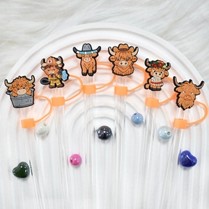 Offre Spéciale : Cache-poussière universel créatif en silicone écologique à motif de dessin animé pour pailles de thé au lait - Product Image 4
