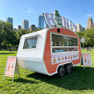 Camion de vente ambulante certifié VIN pour donuts et pizzas, remorque de concession en acier inoxydable - Product Image 4