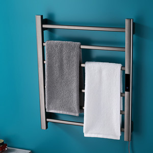 Sèche-serviettes électrique SUS304 avec minuterie, finition brossée, support <span class=keywords><strong>chauffant</strong></span> pour serviettes de salle de bain, <span class=keywords><strong>prix</strong></span> abordable, <span class=keywords><strong>porte</strong></span>-serviettes d'hôtel - Product Image 3