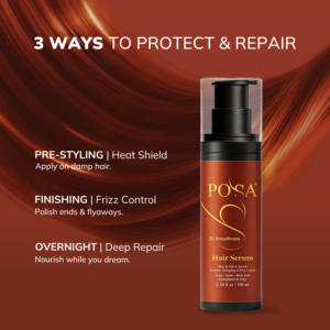 Sérum capillaire POSA <span class=keywords><strong>Gloss</strong></span> <span class=keywords><strong>Revolution</strong></span>, traitement anti-fourches, réparation des cheveux, huile d'argan biologique, protection anti-frisottis 72H pour tous types de cheveux - Product Image 1