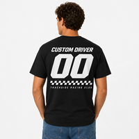 T-shirt unisexe vintage pour les fans de course, avec impression du numéro de course et drapeau à carreaux