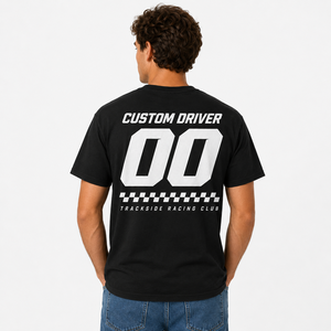 Camiseta Unisex Vintage para Fanáticos de Carreras, con Estampado de Número de Carrera y Gráfico de Bandera a Cuadros - Product Image 3