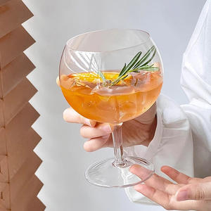 Usine jambe courte grande tasse de jus Gin Tonic verre à vin sphère en forme de Brandy Snifter verres - Product Image 4