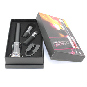 Ensemble cadeau d'outils à vin 4 pièces : <span class=keywords><strong>bouchon</strong></span> sous vide, coupe-capsule, <span class=keywords><strong>tire</strong></span>-<span class=keywords><strong>bouchon</strong></span> efficace, ouvre-bouteille à pompe à air pour vin - Product Image 6