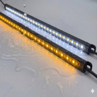 4er-Pack 12V LED Camping Lichtleisten-Set IP65 Zweifarbig Weiß & Bernstein Starre Streifenleuchten mit 5 Jahren Garantie für 4x4 Offroad RV