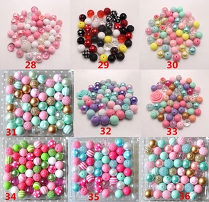 Cuentas Sueltas al por Mayor, Color Rosa <span class=keywords><strong>Princesa</strong></span>, Cuentas de Goma de Mascar de 20 mm, para Manualidades Infantiles, Fabricación de Joyería, Accesorios para Collares Gruesos - Product Image 5