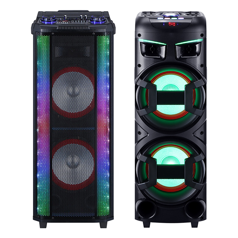 大型音響用スピーカー イベントスピーカー 拡声器 ワイヤレスマイク 2本付属 最大180W