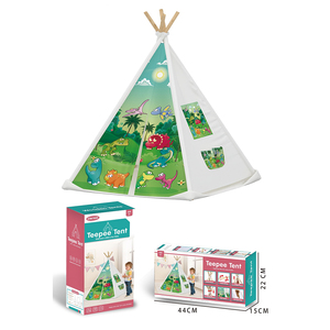 Jouets éducatifs intérieur maison de jeu petits enfants apprenant Camping dinosaure motif jouet tente de jeu avec <span class=keywords><strong>tapis</strong></span> - Product Image 3