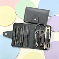 Ensemble de 10 coupe-ongles en acier inoxydable, kit de manucure et pédicure portable, outils de soin des ongles des doigts et des orteils, pour hôtel, voyage, cadeau, maison