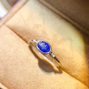 Anillo <span class=keywords><strong>de</strong></span> <span class=keywords><strong>zafiro</strong></span> azul personalizado Plata <span class=keywords><strong>de</strong></span> Ley 925 personalizado al por mayor - Product Image 4