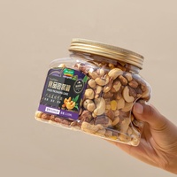Botol Penyimpanan Plastik PET Transparan Besar 1130ML untuk Kacang, Buah Kering, Camilan, dan Barang Kering (Grosir)