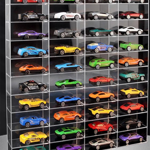 Akrilik vitrin 18 bölmeler temizle vitrin organizatör 6 katlı Matchbox ekran kabine için bebekler Trendy - Product Image 3