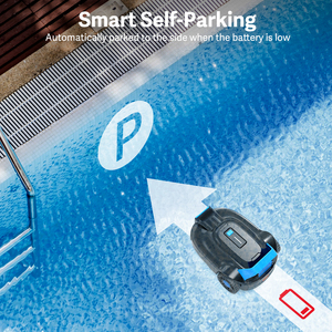 Limpiador Automático de Piscinas Robótico con Cubierta de Filtro de Plástico - Inalámbrico, Económico para Uso en Exteriores para Piscinas - Product Image 3