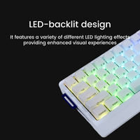 X60 Keyboard Gaming Berkabel 60 Tombol RGB Optical Switch Hot Swap USB Tipe C Dapat Diprogram Esports