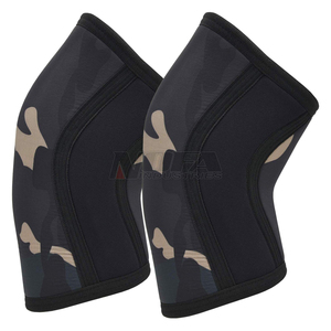 Rodilleras de compresión de 7mm para levantamiento de pesas Cross-Fit Powerlifting Codo y rodilleras Soporte - Product Image 6