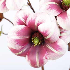 QIHAO Medium Sized Kapok Magnolia <b>Artificial</b> <b>Flowers</b> PU Plastic High Simulation Home Decor - Product Image 4