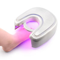 Lampe à LED UV sans fil rechargeable portable X8 rouge clair rose Pro Cure 48w pour ongles