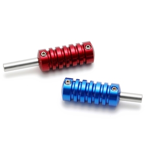 Poignée de tatouage en aluminium de 22 mm, concave et convexe, antidérapante, pour cartouche, pour les fournitures des artistes, utilisation professionnelle en studio PMU - Product Image 2