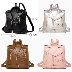 <span class=keywords><strong>Sac</strong></span> <span class=keywords><strong>à</strong></span> <span class=keywords><strong>dos</strong></span> en <span class=keywords><strong>cuir</strong></span> PU style coréen 2026 avec rivets, grande capacité, étanche, pour ordinateur portable, voyage et travail, pour femmes, dames et jeunes filles - Product Image 2